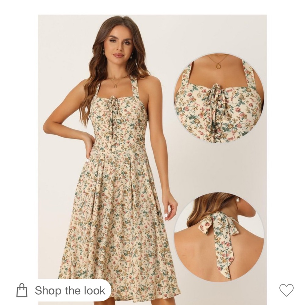 Floral Halter Maxi Dress - Picture 8 of 8